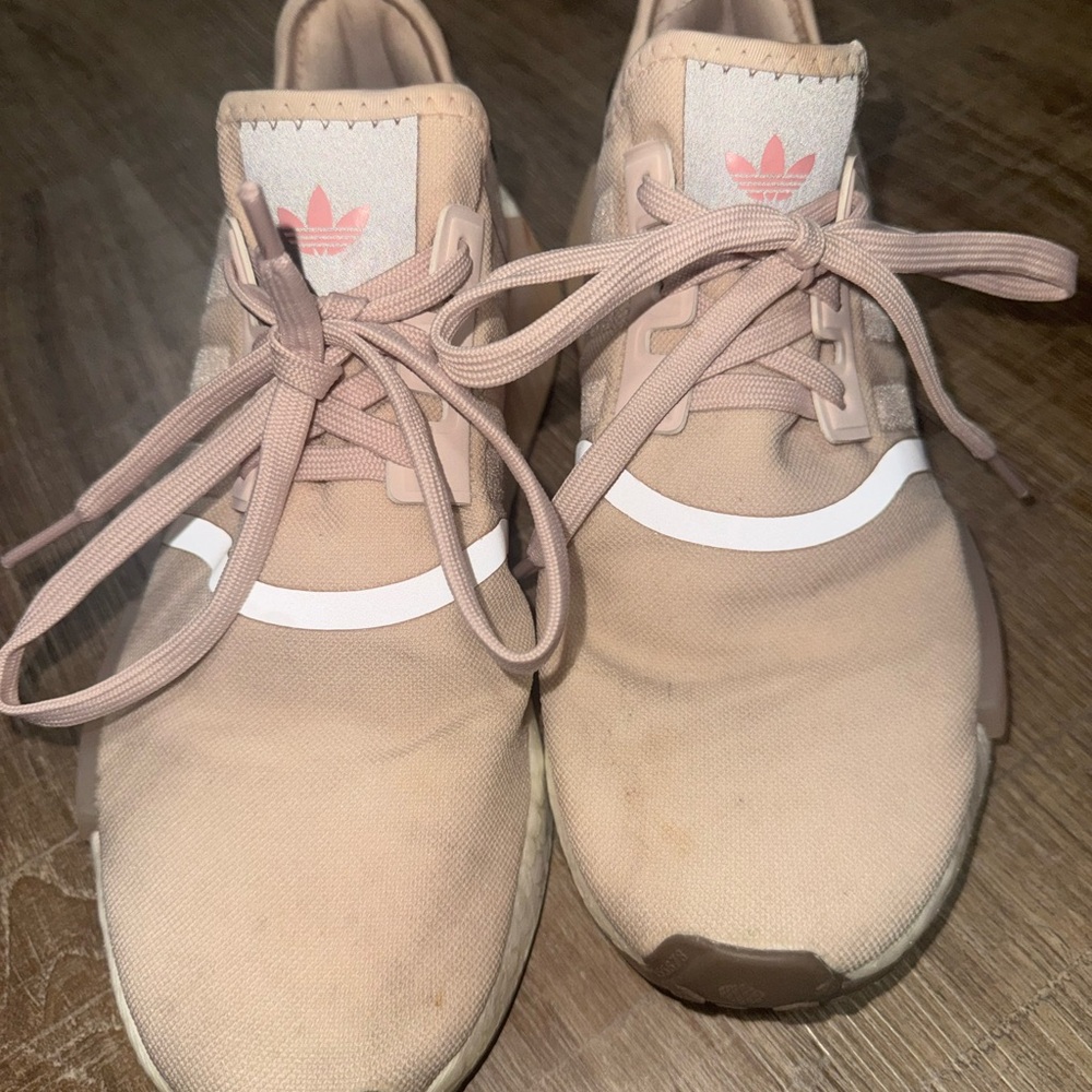 adidas Women's Blush Pink Lace-Up Sneakers